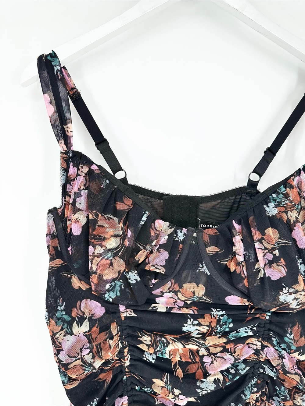 Torrid Curve Ruched Mesh Chemise - Picture 4 of 16
